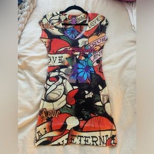 ed hardy mini dress